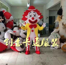 Carnival Clown Mascot Costume Perform Halloween Party Cosplay Dress Outfit Adult Size Cartoon Advertising Mascot Costume irek adult plus size saloon girl costume classic halloween cosplay costume for carnival festivals luxury quality