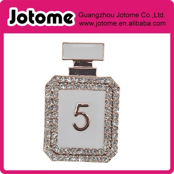 

Fashion Crystal Solid No5 Perfume Bottle rhinestone brooch
