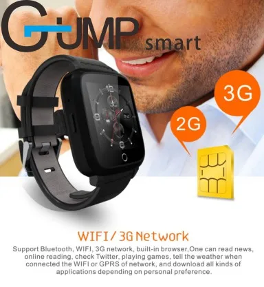 

2017 Business 3G smart watch U11S Support Heart Rate recorder WIFI GPS camera SIM Music bluetooth Android reloj inteligente U11S