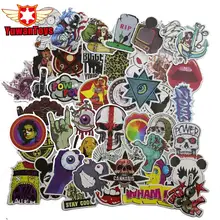 New 50Pcs Mixed Stickers Toy Styling Funny Sticker Motorcycle Bike Travel Doodle Accessory Cover Detector Luggage