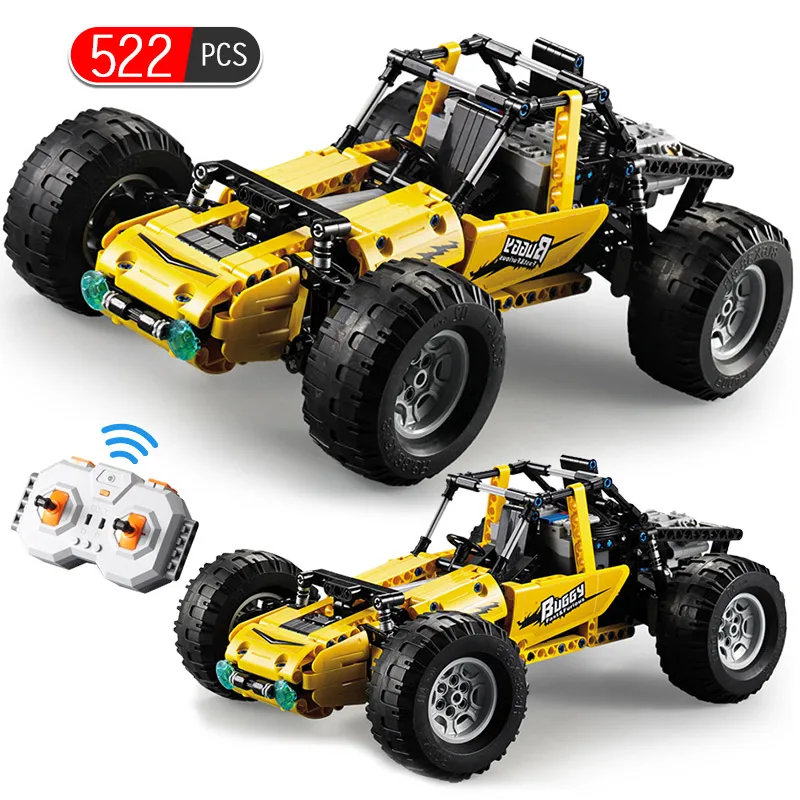 522 шт. Technic RC Автомобиль 2,4G вездеход RC супер спортивная машина скоростные чемпионы строительные блоки кирпичи игрушки для детей