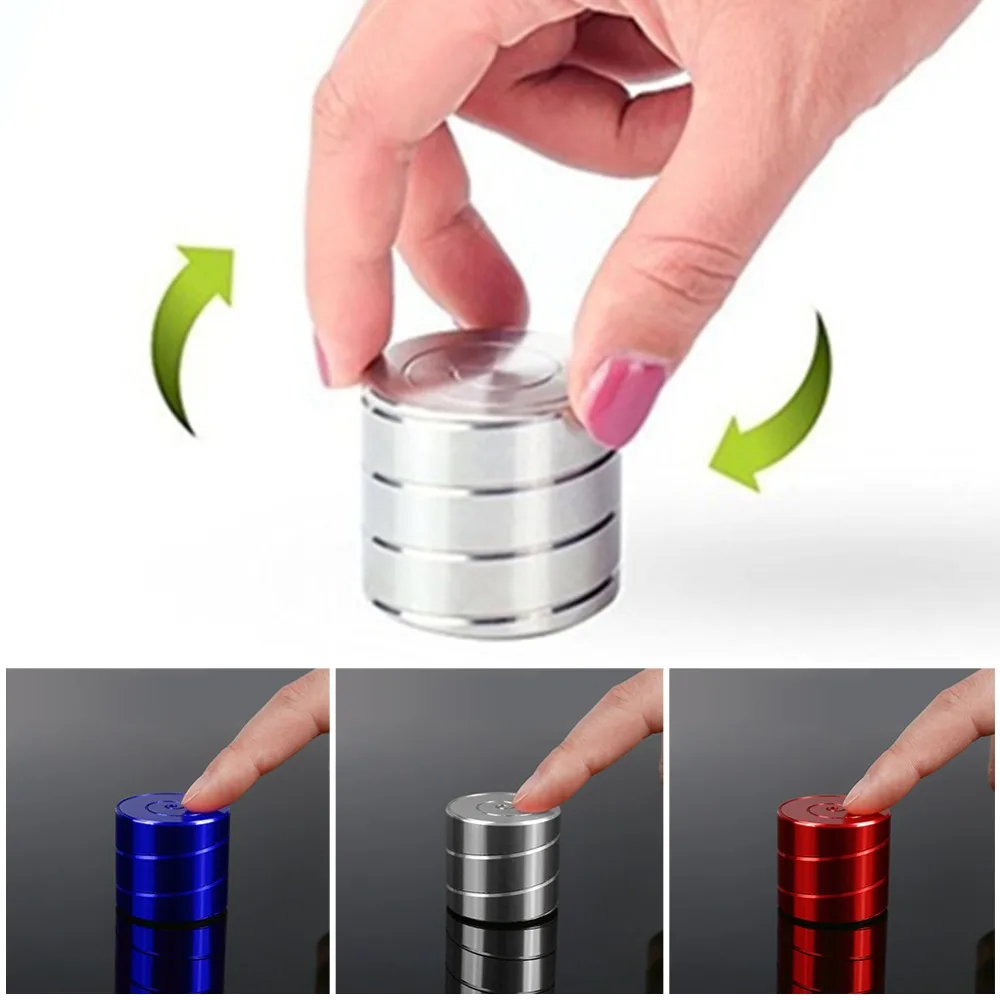 

3 Colors Decompression Release Stress Hand Spinner Fingertip Gyro Funny Gifts Metal Rotating Gyroscope Adult kids Gift