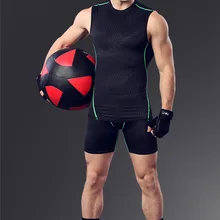 Набор одежды для тренировок, спортивный костюм для бега, спортивные костюмы для фитнеса с эластичной резинкой на талии, Корректирующее белье без рукавов