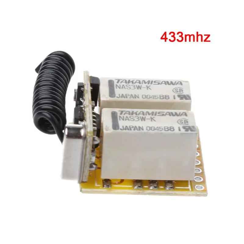 

315MHz 433MHz Relay Remote Switch 2CH DC3.7V 4.2V 5V 6V 7.4V 8.4V 9V 12V Output 0V Dry Contact Relay Switching Value NO COM NC S