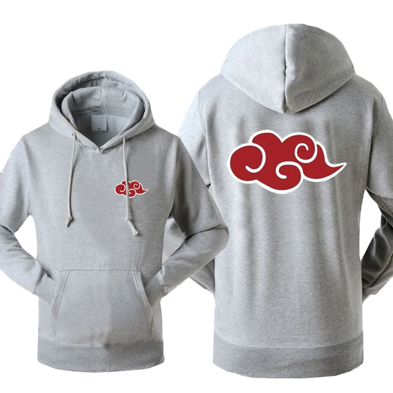 

Japan Anime Naruto Akatsuki Red Cloud Print Hoody For Men 2018 Autumn Winter Sweatshirt Fashion Casual Tracksuits Hoodies Hot