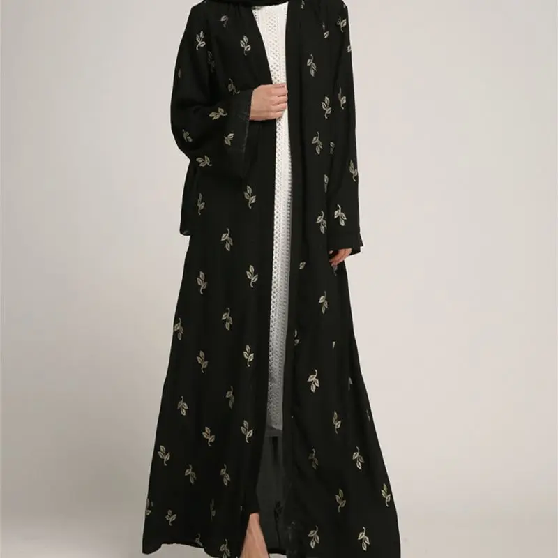 Мусульманское Открытое платье Abaya Элегантное Длинное кимоно Jubah Ramadan арабский
