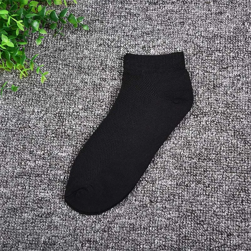 5 пар мужские короткие носки брендовые качественные полиэстер летние сетчатые тонкие носки-лодочки мужские белый Черный, серый цвет Цвет