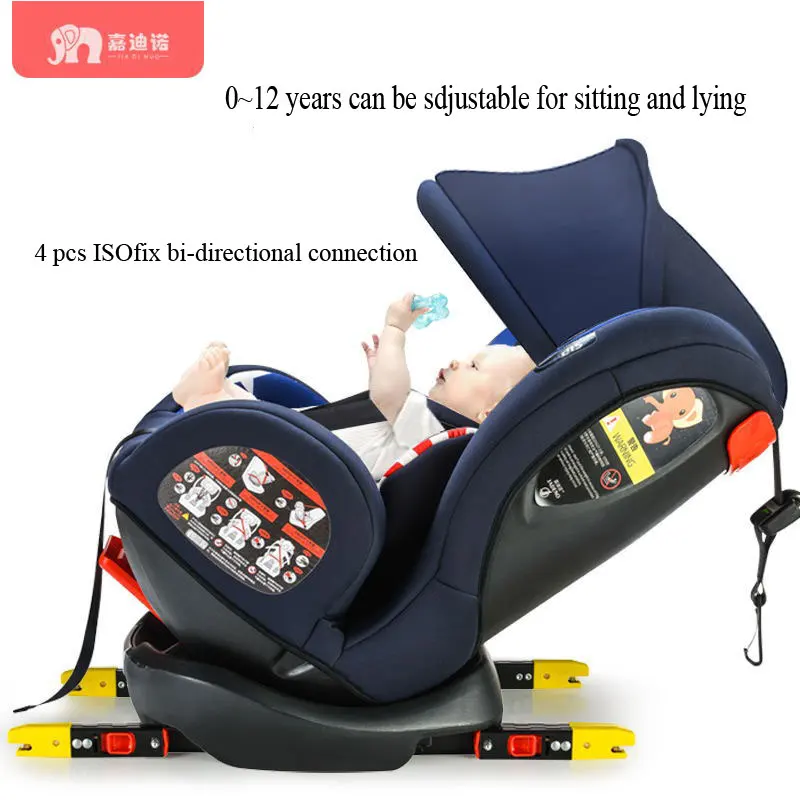 Детская безопасность автомобиля сиденье новорожденных безопасность сидений в автомобиле Booster Seat трансформер установка ISOFIX защелка пять точек безопасности жгут