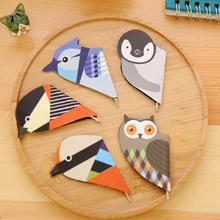 300 шт./лот милые животные мини Магнитные Закладки Шариковая ручка Товары для птиц магнит книга Марка канцелярские школьные принадлежности