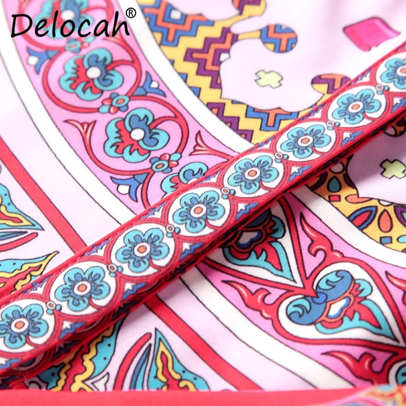 Delocah/осенний Женский комплект из 2 предметов для подиума модный Дизайнерский