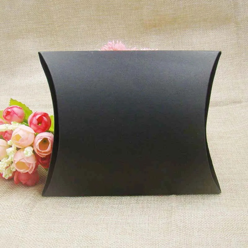 ZerongE ювелирные изделия 50 шт. большая коробка подушки Подарочная коробка черный/коричневый/белый Цвет Подарочная коробка для подарка/конфет сувениры/продукты
