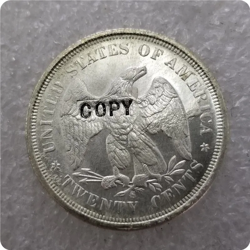 Копия копии 1875,1875 S, 1875CC, 1876, 1876CC, 1877,1878 Liberty seat Twenty Cent