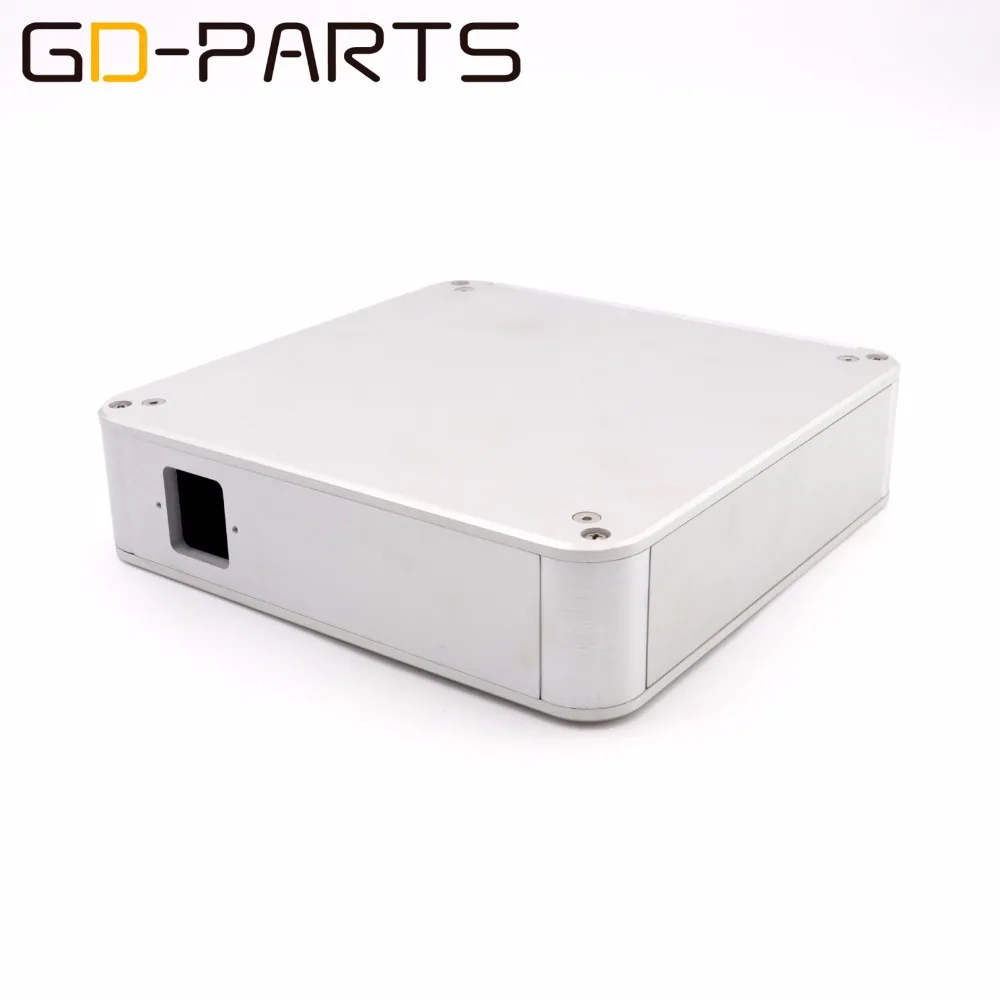 GD-PARTS 214x214x55 мм Полный алюминиевый корпус усилителя чехол для Hifi DIY усилитель для наушников ЦАП Круглый угол 1 шт