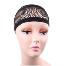 Парики открытые концы черный сетка вкладыш плетения Кепки эластичный крой, подходит для ежедневного одежда для косплея