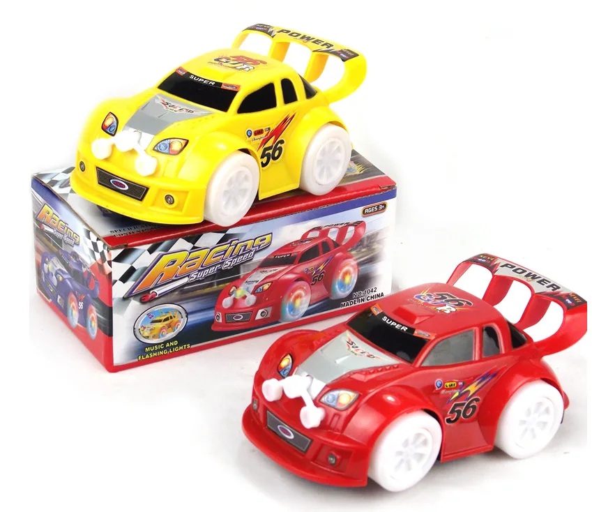

Hot-selling Explosive Cartoon Children's Electric Universal Toy Car Flash Music Racing Car Model Children's Gift Toys
