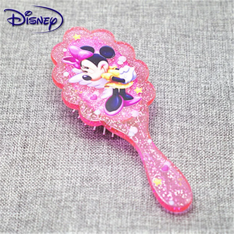 Disney Minnie Kids GentleAnti-статическая щетка Клубок влажная сухая щетина ручка распутывающая расческа ледяная королева кудрявые щетки для волос