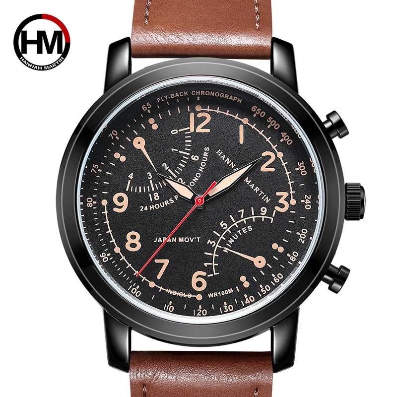 

Men's Watches Leather Strap Business Casual Sports Top Luxury Brand Quartz Movement Waterproof Shockproof Male Relogio Masculino