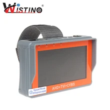 HD 4,3 дюймов 3 в 1 тестер аналоговых камер HD AHD TVI CCTV монитор Тест UTP кабель 1080P CVBS наблюдения 12V1A 5V1A аудио