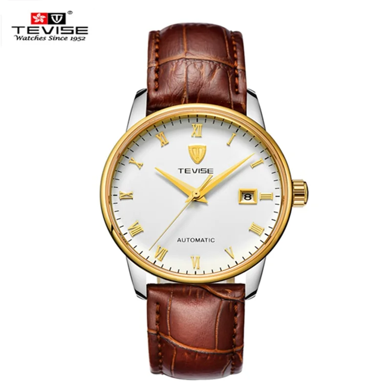

Relogio Masculino Brand TEVISE Automatic Mechanical Watch Calendar Waterproof Fashion Style Men Hours Mens Wristwatches