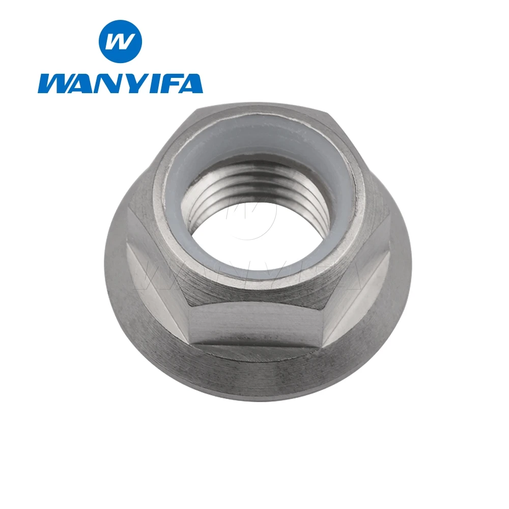 Титановая Звездочка Wanyifa Din6923 Ti TC4 Gr5 M6 M8 M10 M14 фланцевая Стопорная гайка для