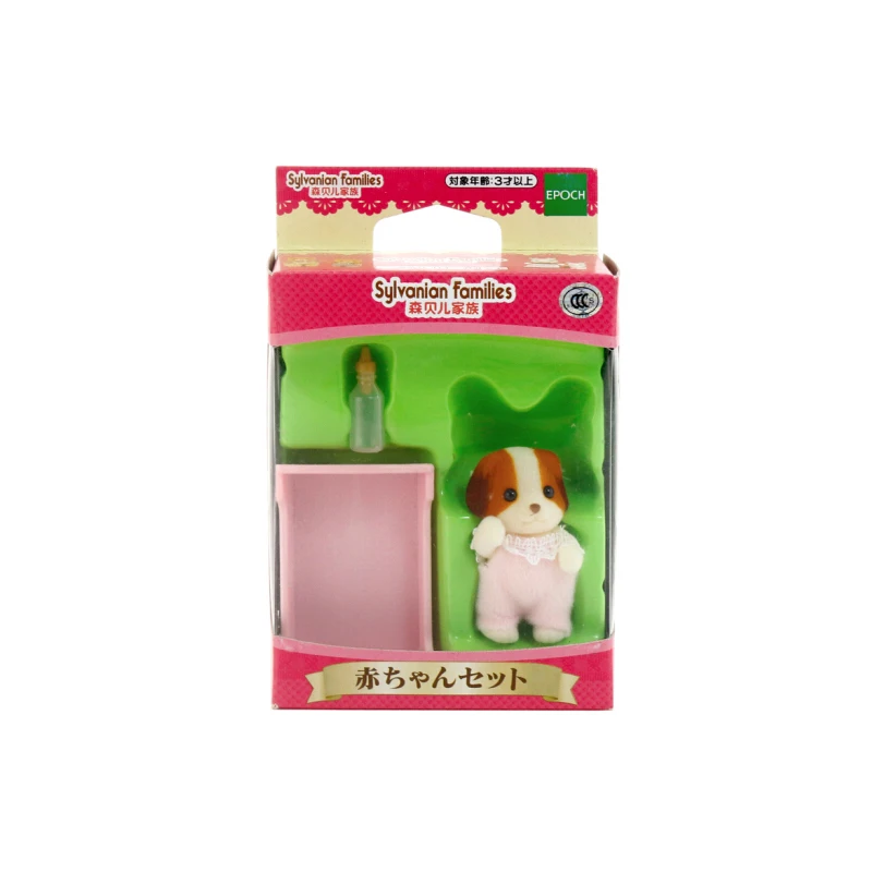 Sylvanian Families, шифоновый комплект для малышей с собачкой, кукольный домик, пушистые игрушечные фигурки, подарок для девочки, новинка