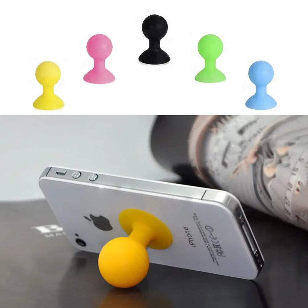 Phone Holder, Mini Rubber Suction Ball Stand Holder for IPhone 8 8 Plus