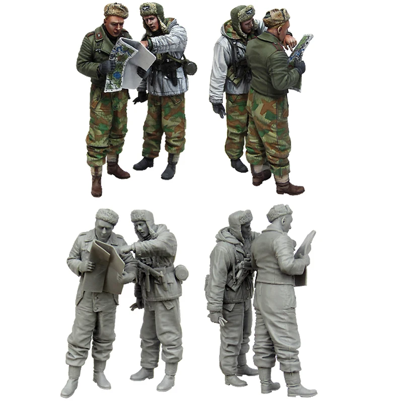 

1/35 Soldier Model German Tank Projectile 2 Soliders Model Handmade Resin Characters