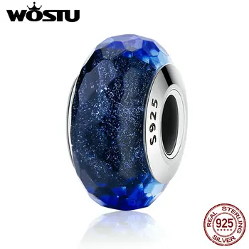 

Aliexpress Top Brand 925 Sterling Silver Fascinating Black Murano Glass Beads Fit Original WOST Bracelet DIY Jewelry BKZ034