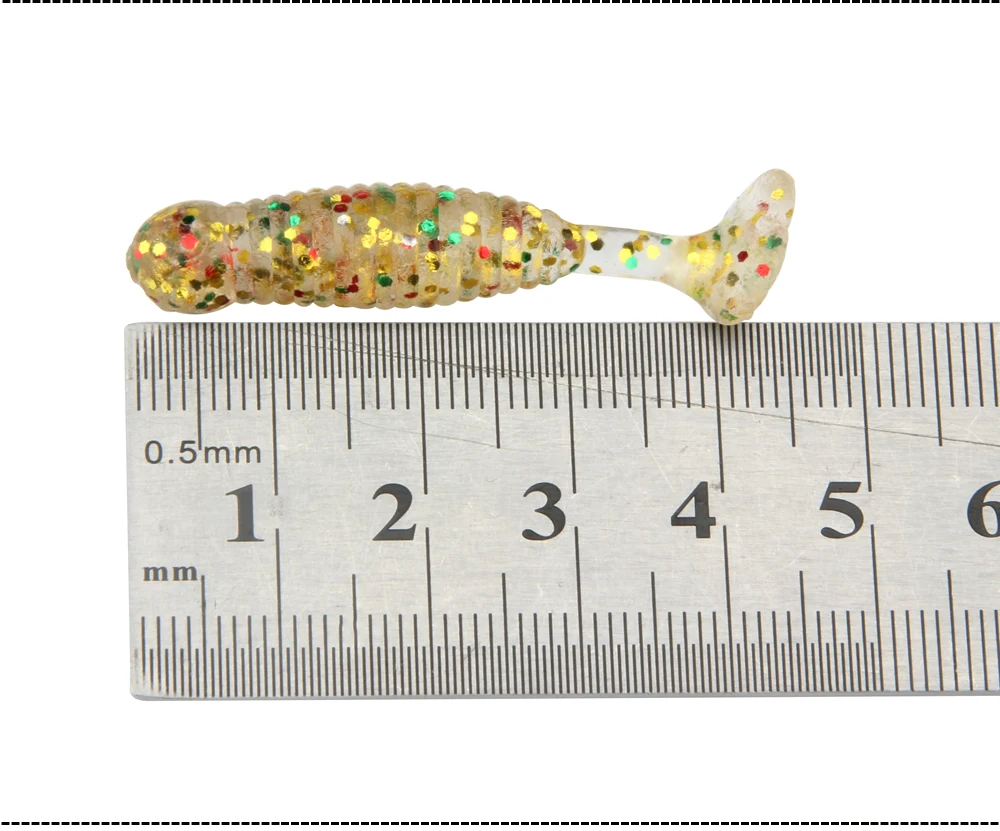 12pcsLot 5 Colors Mini Fish Soft Lure Fishing Bait 45mm 1.5g New Artificial Loach Swimbait Fishing Lures Ice Fly Fishing Tackle  (3)