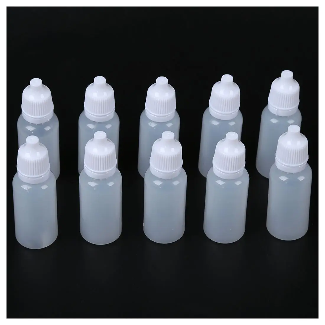 YOST-10pcs пополняемая пластиковая бутыль полу-прозрачная бутылка для 15/20/50/100 мл