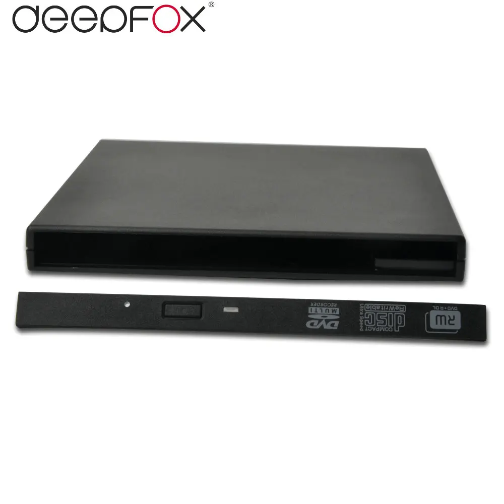 

External DVD RW Enclosure Case USB 2.0 Slot in DVD 9.5mm IDE Optical Drive Superdrive No Driver ECD011 IDE
