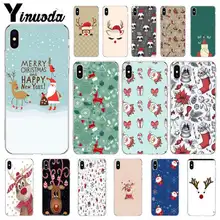 

Yinuoda Merry Christmas High Quality Phone Cover Shell for Apple iPhone 5 5S SE 6 7 8 X XS MAX XR Mobile Cover