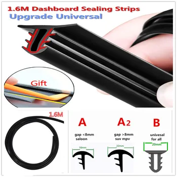 

Car Rubber 1.6m Soundproof Dustproof Sealing Strip Dashboard Windshield for Audi I Ah Ah A8 A3 A4 A6 A5 Q7 R A3 3-Door