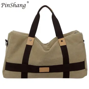

PinShang Unisex Large Capacity Travelling Canvas Handbag Single-Shoulder Cross-Body Bag Luggage Bag Christmas Birthday Gift ZK30