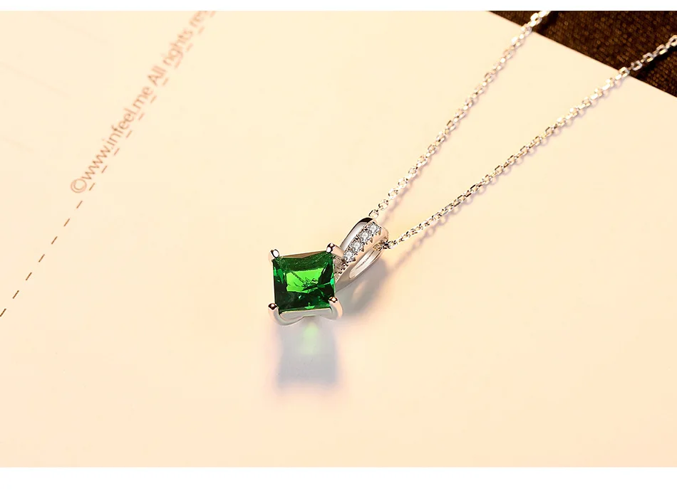 

S925 sterling silver zircon female fashion necklace DS20