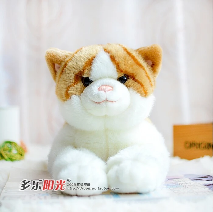 

Cute Kitty Plush Doll Toys  Simulation Tiger Cat  Stuffed Animal  Baby Toy For Girls Gift