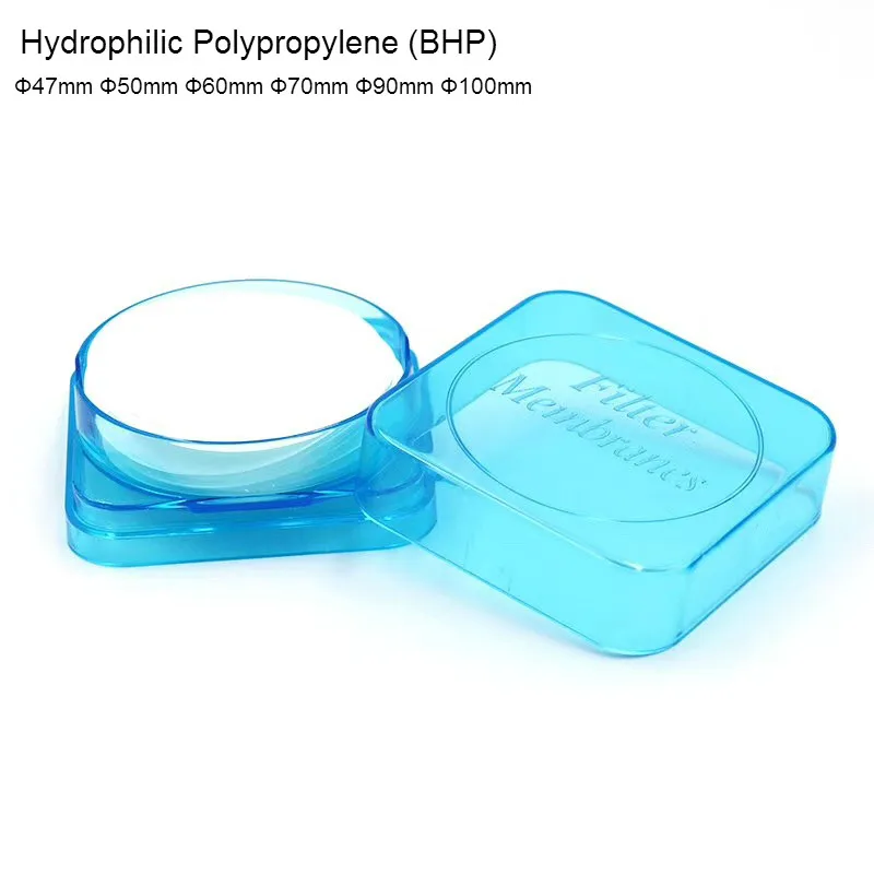 

Microporous Filter Membranes PP 47mm/50mm/60mm/70mm/90mm/100mm Hydrophilic Polypropylene (BHP) Micro Membrane Filter 50pcs/pk