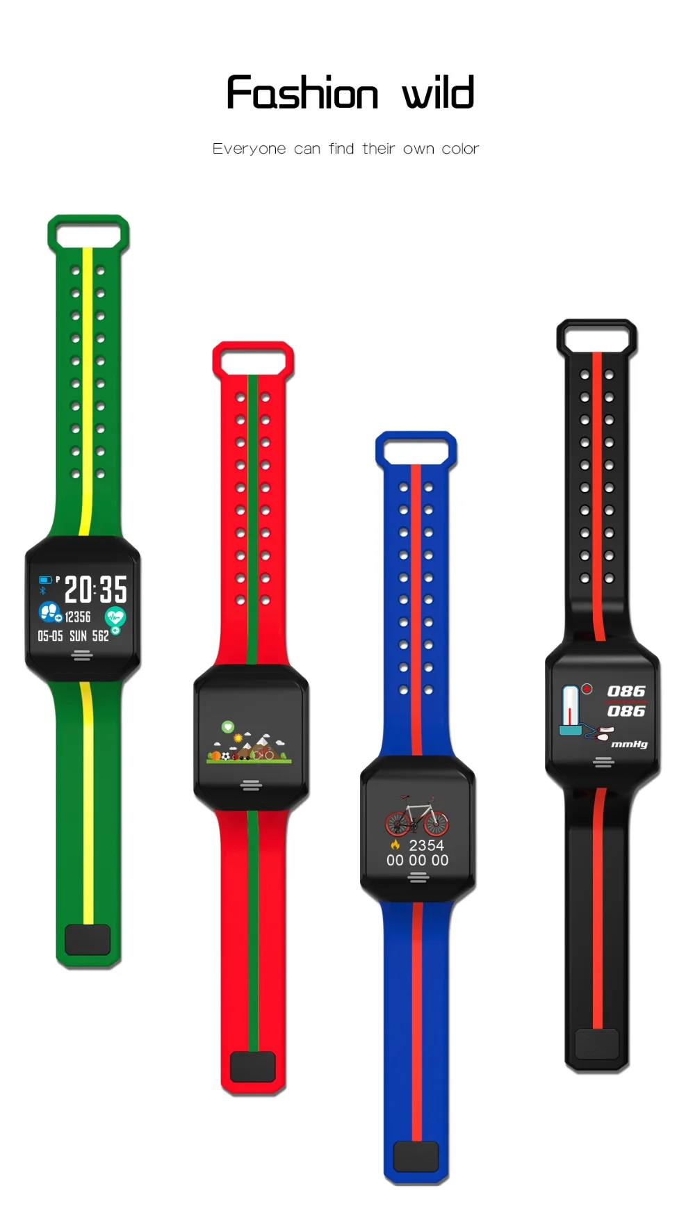 New B07 Pedometer Blood Pressure Heart Rate Monitor Smart Watch IP67 Waterproof Sport Fitness Trakcer Watch Men Women Smartwatch (13)