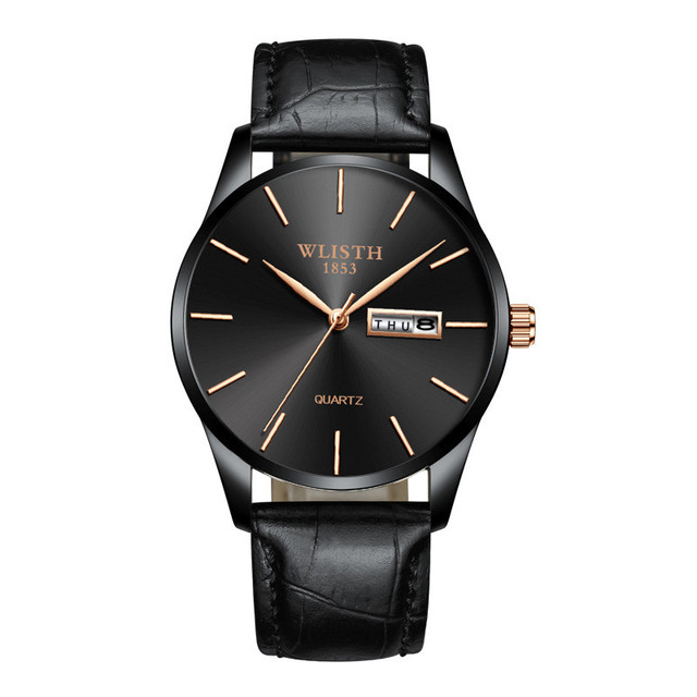 Watches Top Brand Luxury Ultra-thin Male Clock Steel Display Week Date Fashion Quartz-Watch Business Men Wrist Watches
