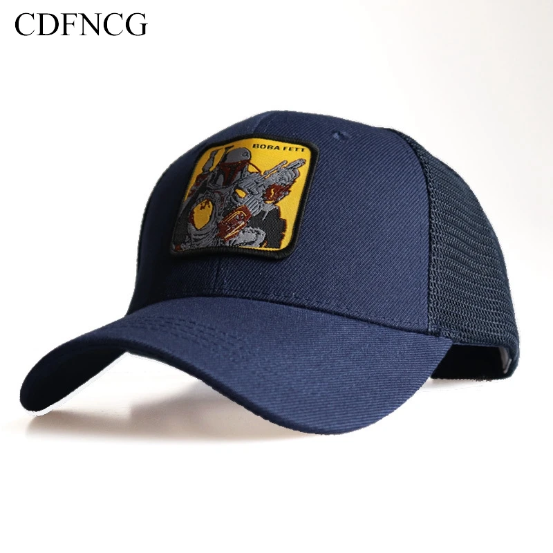 

CDFNCG 2019 Star Wars Embroidery Boba Fett Breathable Baseball Cap Casual Hip Hop Sun Dad Hat for Men Women Streetwear Muts