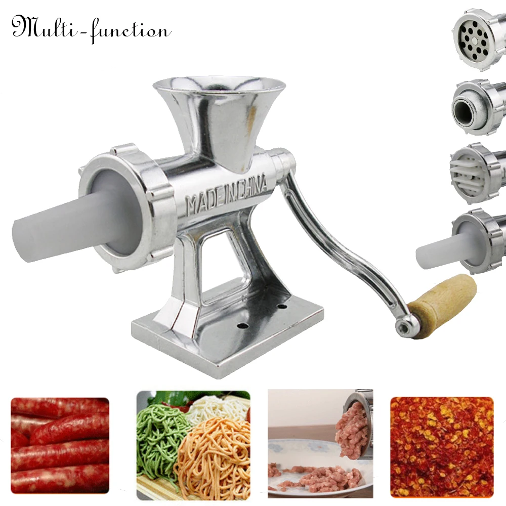 Hand Operated Sausage Meat Stuffer With Sausage Filler Aluminum Manual Salami Maker