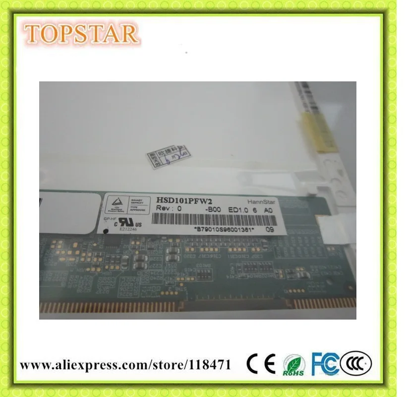 10 1 дюймовая TFT ЖК панель HSD101PFW2 B00 1024 RGB * 600 WSVGA LVDS дисплей WLED экран канал 6 бит|tft lcd