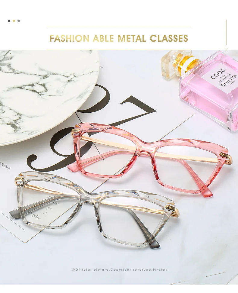 Прозрачные круглые очки, оправа для женщин, новинка, трендовые сексуальные граненые Леопард с кристаллами, металлические зеркальные, UV400 оттенки, женские очки