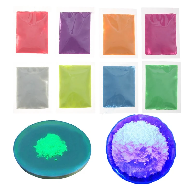 Buy glow in the dark powder 10g/bag Luminescent powder glow powder 12 colors