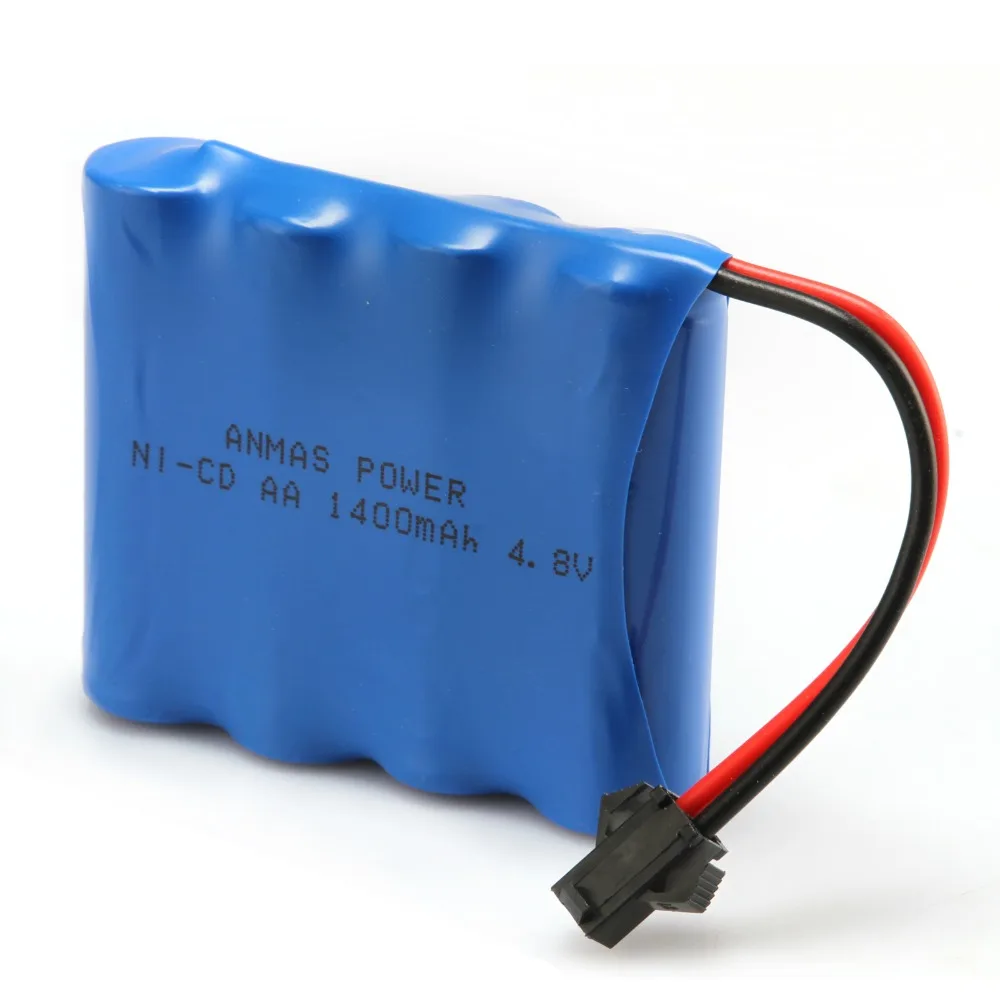 1/2/4 упаковка Anmaspower 4 8 V 1400mAh RC Ni Cd AA батареи nicd SM 2Pin вилка аккумуляторная