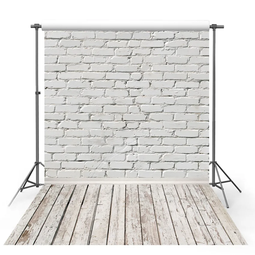 

Photography Backdrop Brick Wall Wooden Floor Photo Background Pet Toy Baby Shower Newborn Children Backdrops for Photo Studio
