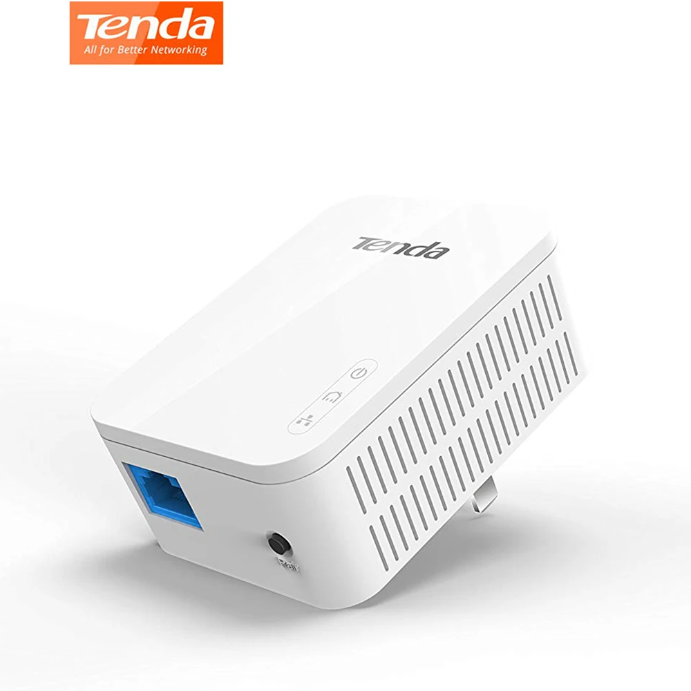 

1Pack Tenda AV1000 Gigabit Powerline Adapter Up to 1000Mbps PH3 Ethernet PLC Homeplug for Wireless WiFi Router Partner IPTV AV2