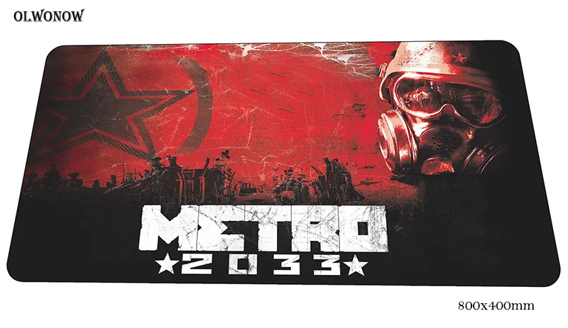 Metro 2033 коврик для мыши геймер 80x40 см, игровой коврик для мыши, красочный Коврик для ноутбука, Настольный коврик, мультяшный коврик для мыши, игры, pc gamer, коврики для геймпада