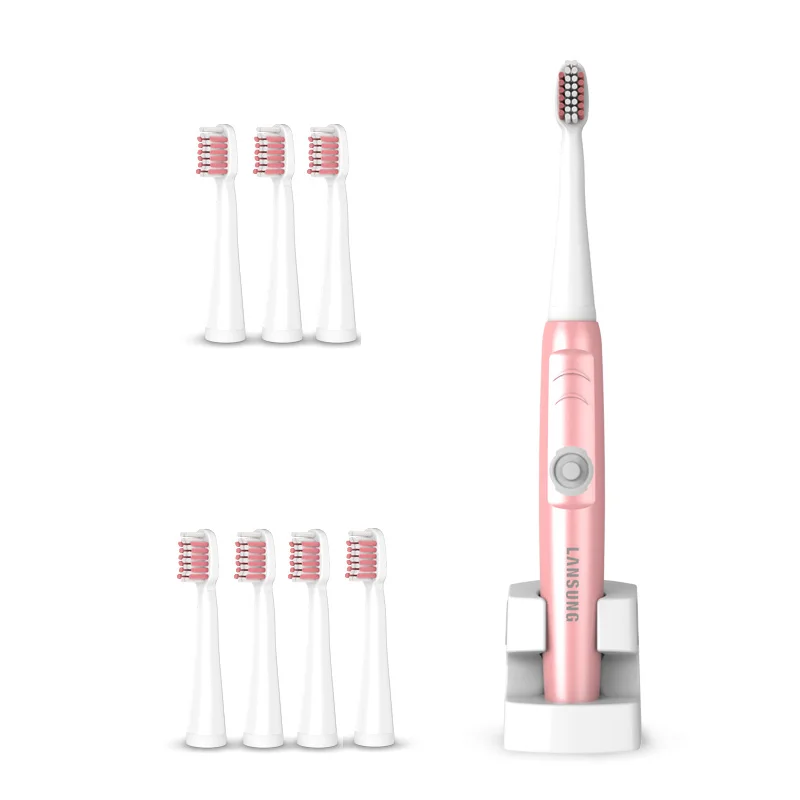 LANSUNG A39 PLUS Rechargeable Electric Toothbrush 8 Replacement Toothbrush Heads Ultrasonic Adult Children Sonic ToothBrush LANSUNG A39 PLUS Rechargeable Electric Toothbrush 8 Replacement Toothbrush Heads Ultrasonic Adult Children Sonic ToothBrush