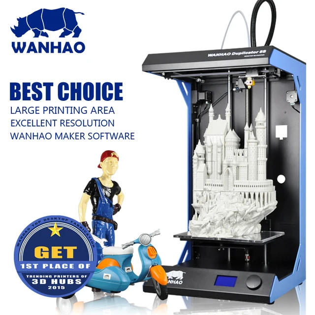 Best Offers Industrial-grade motion system, high stability and precision WANHAO D5S 3d printer with Large Building Size 295x195x590mm Best Offers Industrial-grade motion system, high stability and precision WANHAO D5S 3d printer with Large Building Size 295x195x590mm